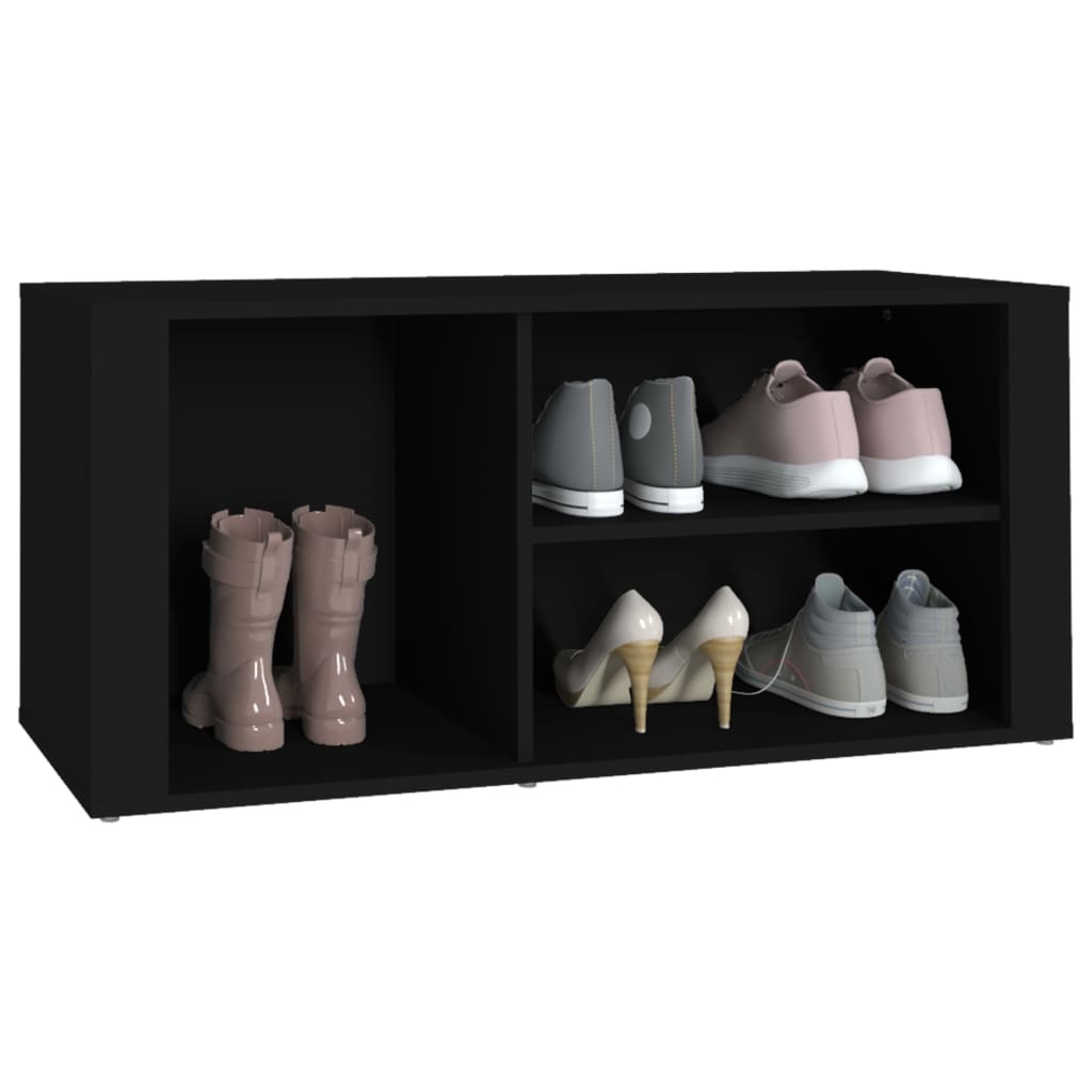 VidaXL Schoenenkast 100x35x45 cm bewerkt hout zwart