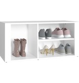 VidaXL Schoenenkast 100x35x45 cm bewerkt hout wit