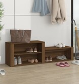 VidaXL Schoenenkast 150x35x45 cm bewerkt hout bruineikenkleurig