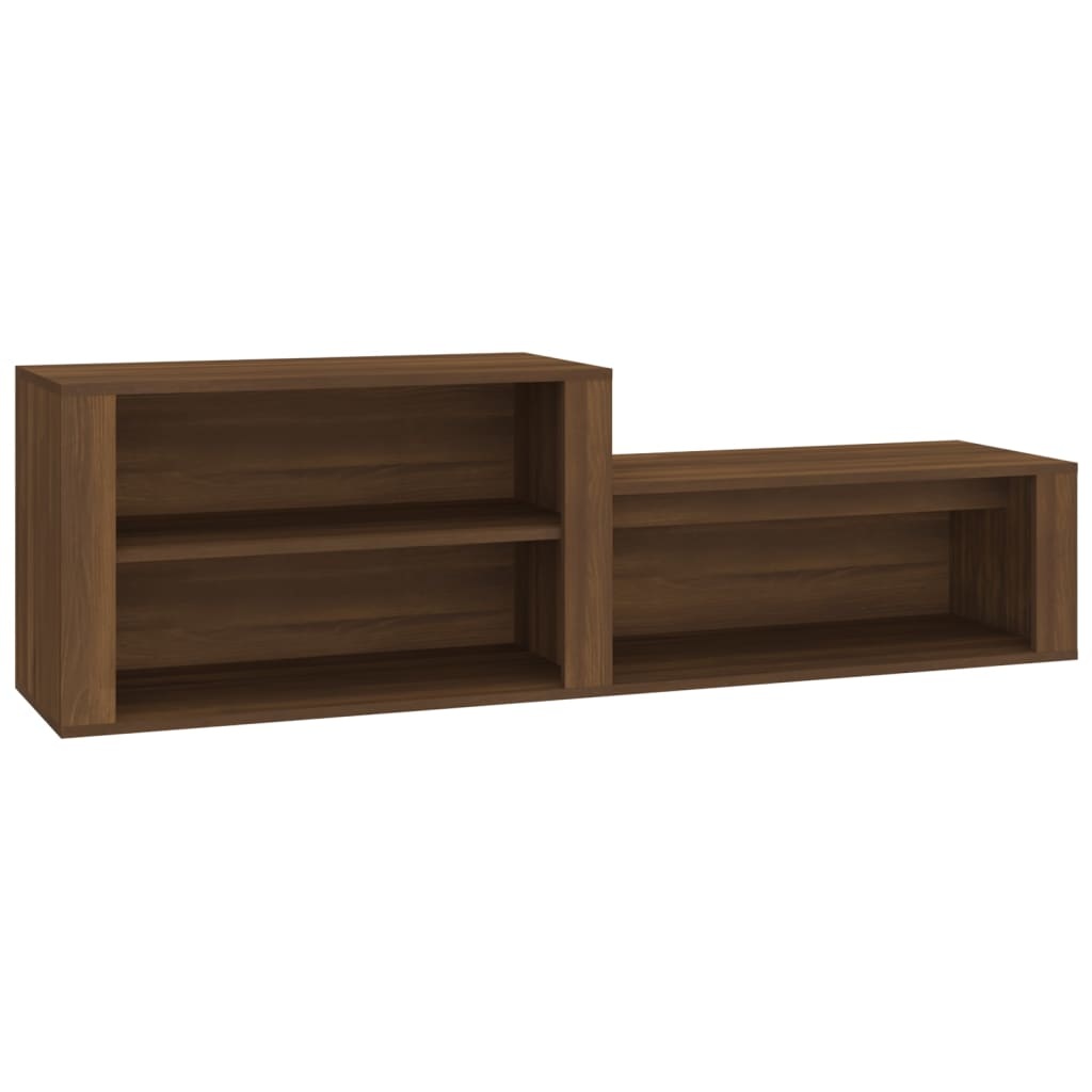 VidaXL Schoenenkast 150x35x45 cm bewerkt hout bruineikenkleurig