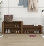 VidaXL Schoenenkast 150x35x45 cm bewerkt hout bruineikenkleurig