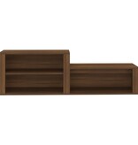 VidaXL Schoenenkast 150x35x45 cm bewerkt hout bruineikenkleurig