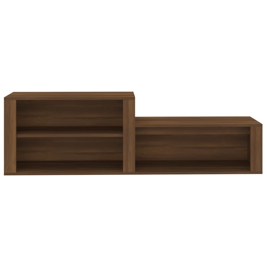 VidaXL Schoenenkast 150x35x45 cm bewerkt hout bruineikenkleurig