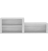 VidaXL Schoenenkast 150x35x45 cm bewerkt hout grijs sonoma
