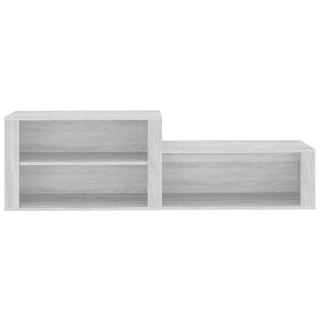 VidaXL Schoenenkast 150x35x45 cm bewerkt hout grijs sonoma