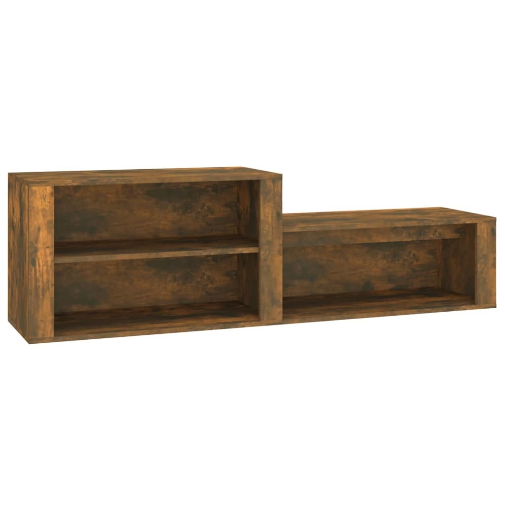 VidaXL Schoenenkast 150x35x45 cm bewerkt hout gerookt eikenkleurig