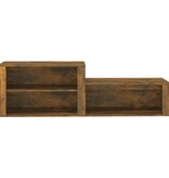 VidaXL Schoenenkast 150x35x45 cm bewerkt hout gerookt eikenkleurig