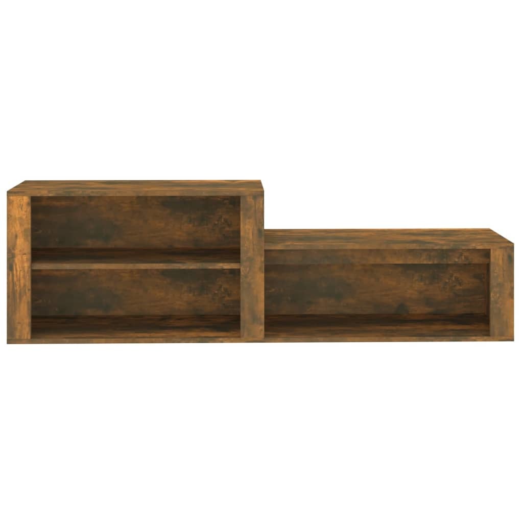 VidaXL Schoenenkast 150x35x45 cm bewerkt hout gerookt eikenkleurig