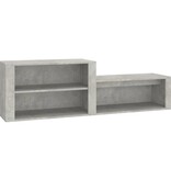 VidaXL Schoenenkast 150x35x45 cm bewerkt hout betongrijs
