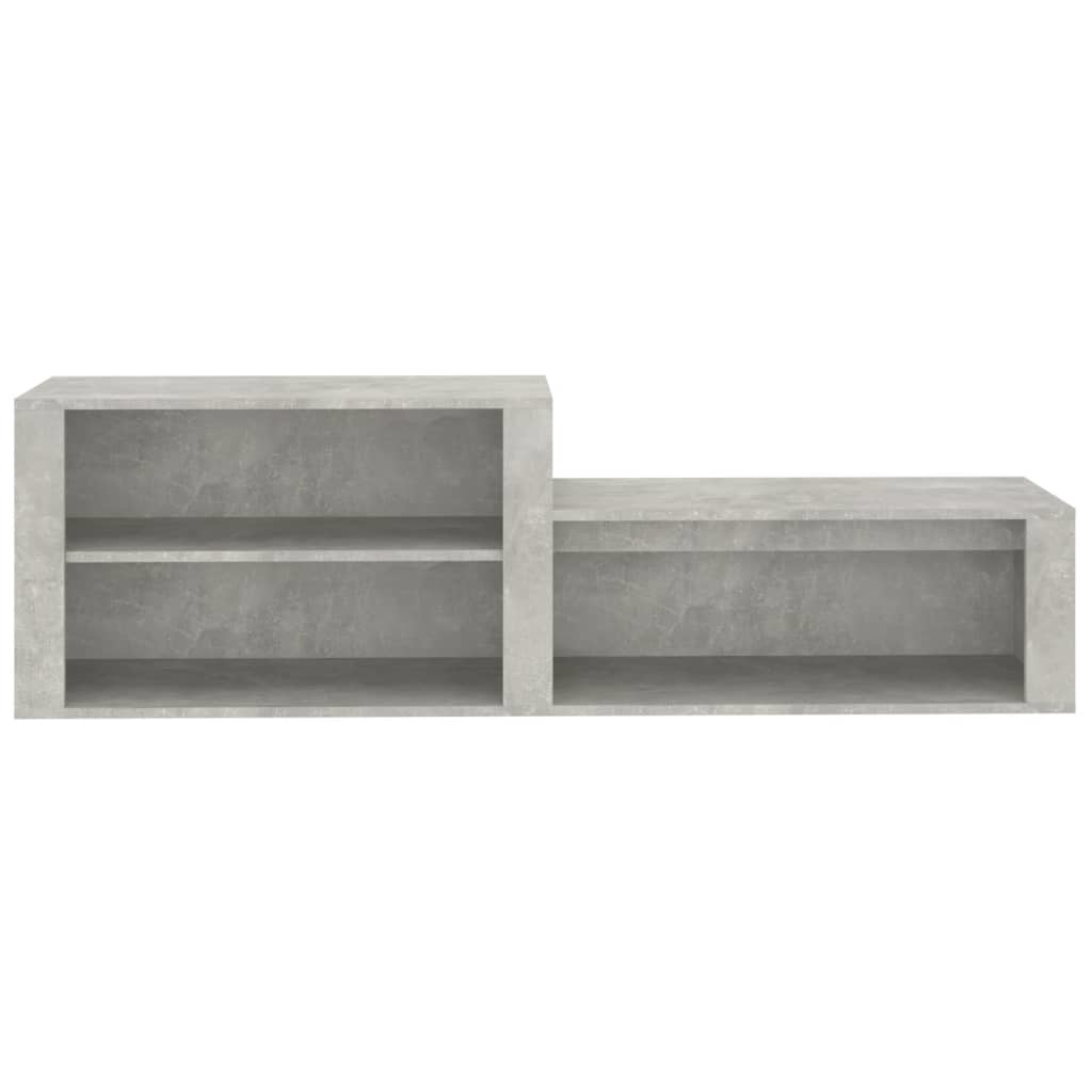 VidaXL Schoenenkast 150x35x45 cm bewerkt hout betongrijs