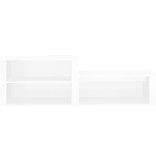 VidaXL Schoenenkast 150x35x45 cm bewerkt hout hoogglans wit