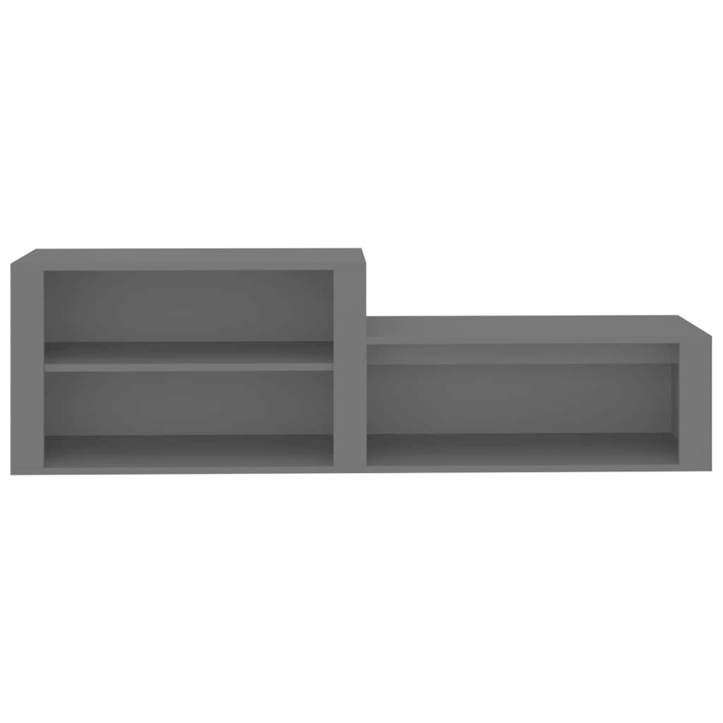VidaXL Schoenenkast 150x35x45 cm bewerkt hout zwart