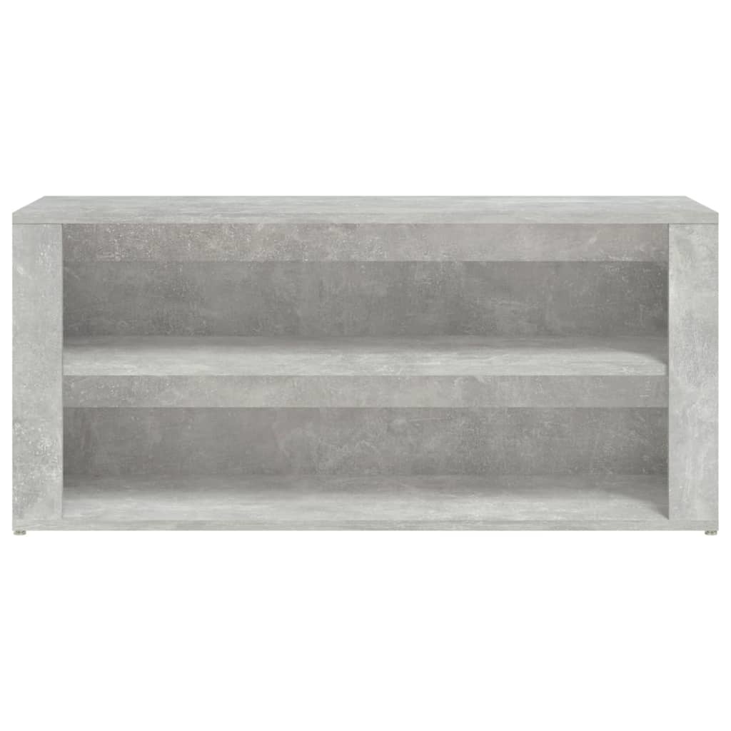 VidaXL Schoenenrek 100x35x45 cm bewerkt hout betongrijs