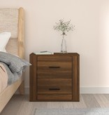 VidaXL Nachtkastje wandgemonteerd 50x36x47 cm bruineikenkleurig