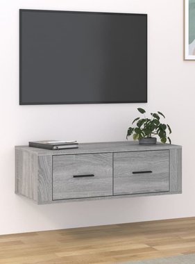 VidaXL Tv-hangmeubel 80x36x25 cm bewerkt hout grijs sonoma eikenkleur