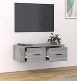 VidaXL Tv-hangmeubel 80x36x25 cm bewerkt hout grijs sonoma eikenkleur