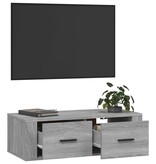 VidaXL Tv-hangmeubel 80x36x25 cm bewerkt hout grijs sonoma eikenkleur