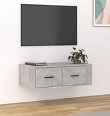 VidaXL Tv-hangmeubel 80x36x25 cm bewerkt hout betongrijs