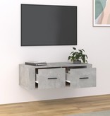 VidaXL Tv-hangmeubel 80x36x25 cm bewerkt hout betongrijs