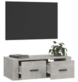 VidaXL Tv-hangmeubel 80x36x25 cm bewerkt hout betongrijs