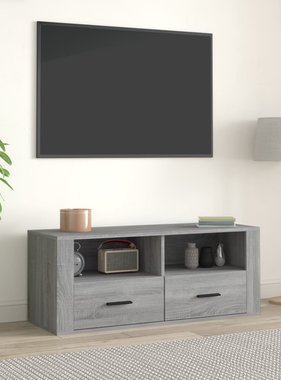 VidaXL Tv-meubel 100x35x40 cm bewerkt hout grijs sonoma eikenkleurig