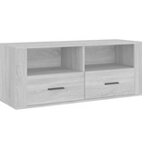 VidaXL Tv-meubel 100x35x40 cm bewerkt hout grijs sonoma eikenkleurig