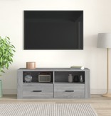 VidaXL Tv-meubel 100x35x40 cm bewerkt hout grijs sonoma eikenkleurig
