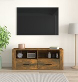 VidaXL Tv-meubel 100x35x40 cm bewerkt hout gerookt eikenkleurig