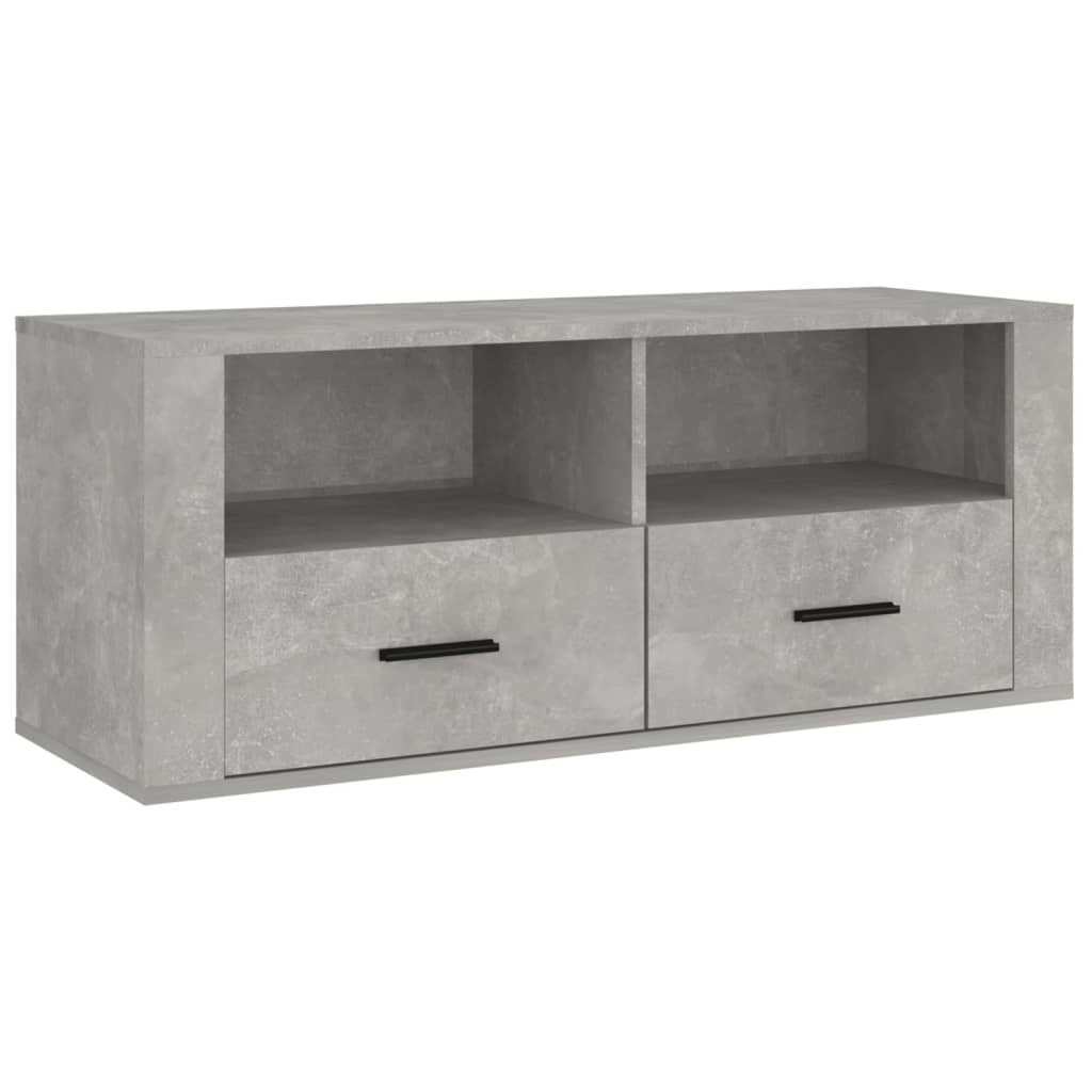 VidaXL Tv-meubel 100x35x40 cm bewerkt hout betongrijs