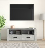 VidaXL Tv-meubel 100x35x40 cm bewerkt hout betongrijs
