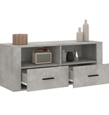VidaXL Tv-meubel 100x35x40 cm bewerkt hout betongrijs