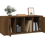 VidaXL Tv-meubel 100x35x40 cm bewerkt hout bruineikenkleurig