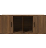 VidaXL Tv-meubel 100x35x40 cm bewerkt hout bruineikenkleurig