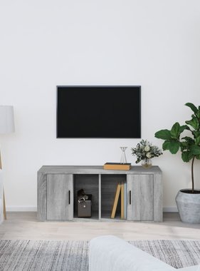 VidaXL Tv-meubel 100x35x40 cm bewerkt hout grijs sonoma eikenkleurig