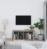 VidaXL Tv-meubel 100x35x40 cm bewerkt hout grijs sonoma eikenkleurig