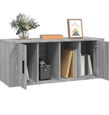 VidaXL Tv-meubel 100x35x40 cm bewerkt hout grijs sonoma eikenkleurig