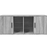 VidaXL Tv-meubel 100x35x40 cm bewerkt hout grijs sonoma eikenkleurig
