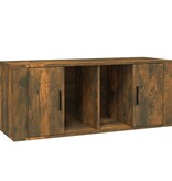 VidaXL Tv-meubel 100x35x40 cm bewerkt hout gerookt eikenkleurig