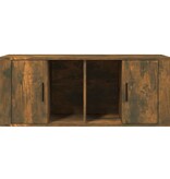 VidaXL Tv-meubel 100x35x40 cm bewerkt hout gerookt eikenkleurig