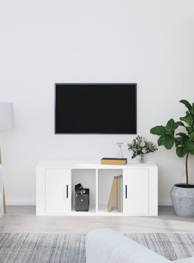 VidaXL Tv-meubel 100x35x40 cm bewerkt hout wit
