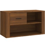 VidaXL Schoenenkast 80x35x45 cm bewerkt hout bruineikenkleurig