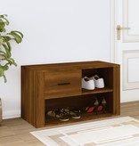 VidaXL Schoenenkast 80x35x45 cm bewerkt hout bruineikenkleurig