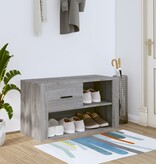 VidaXL Schoenenkast 80x35x45 cm bewerkt hout grijs sonoma