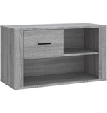VidaXL Schoenenkast 80x35x45 cm bewerkt hout grijs sonoma