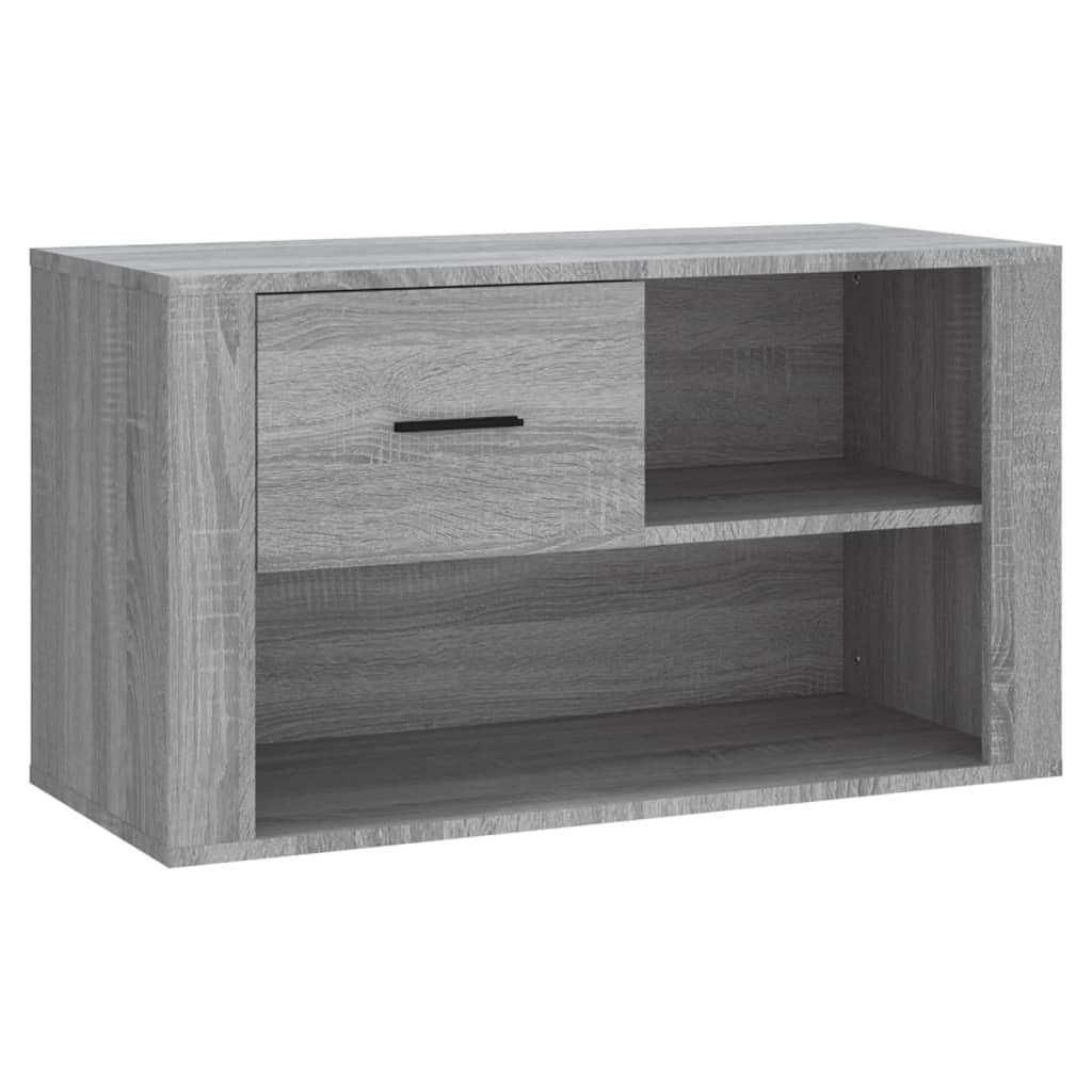 VidaXL Schoenenkast 80x35x45 cm bewerkt hout grijs sonoma