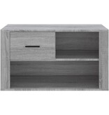 VidaXL Schoenenkast 80x35x45 cm bewerkt hout grijs sonoma
