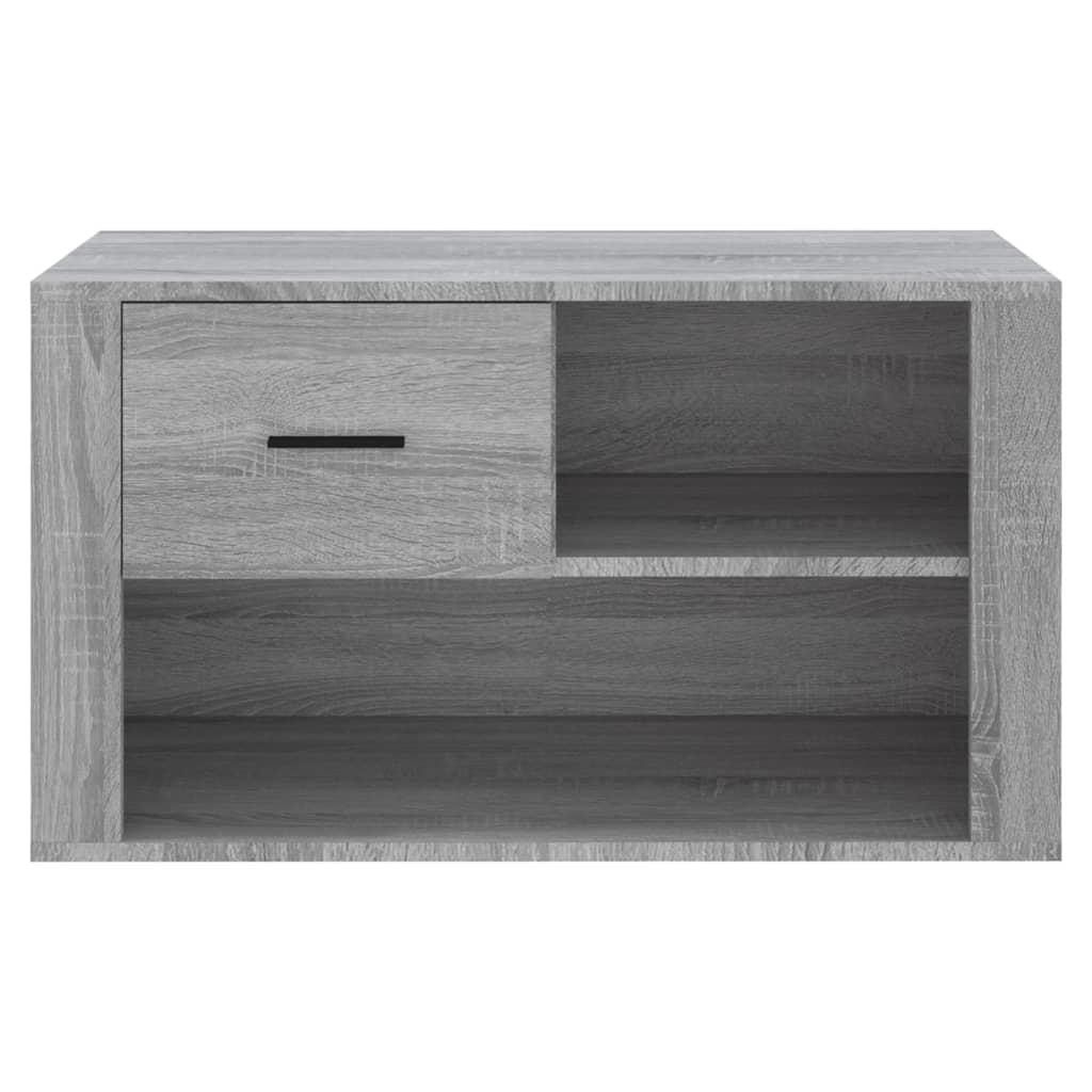 VidaXL Schoenenkast 80x35x45 cm bewerkt hout grijs sonoma