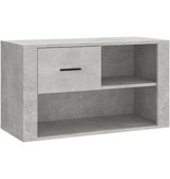 VidaXL Schoenenkast 80x35x45 cm bewerkt hout betongrijs
