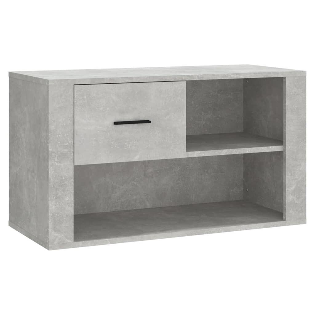 VidaXL Schoenenkast 80x35x45 cm bewerkt hout betongrijs