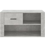 VidaXL Schoenenkast 80x35x45 cm bewerkt hout betongrijs